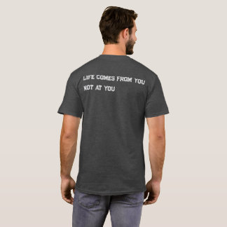 Inspirational Quote T-Shirt Minimalist Back Print