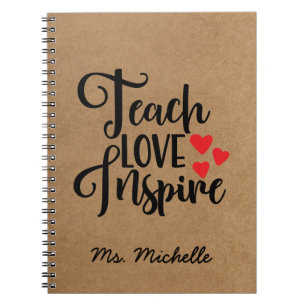 Inspirational Quote Teacher Notebook