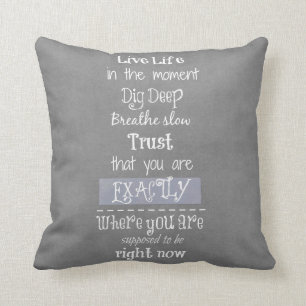 Inspirational Quote Throw Pillow