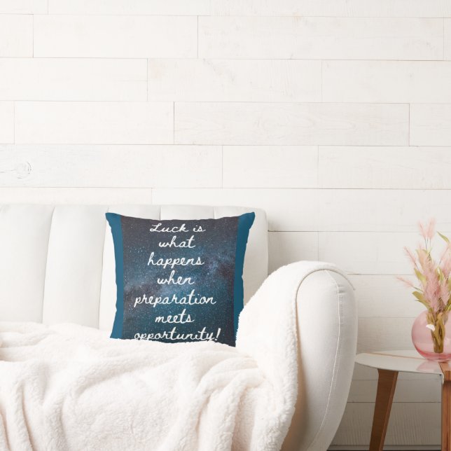 Inspirational Quote Throw Pillow (Couch)