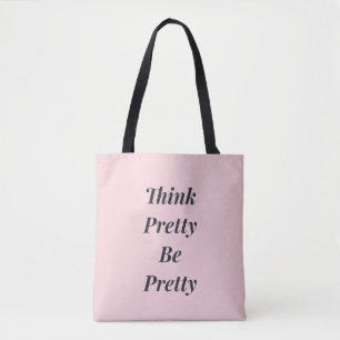 Inspirational quote tote bag