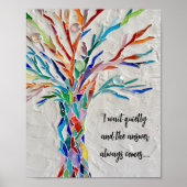 Inspirational Quote Tree Poster (Front)