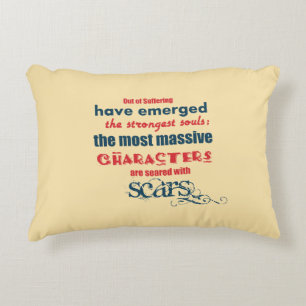 Inspirational Quote Typography Decorative Pillow