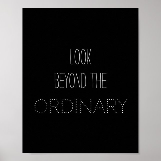 inspirational quote typography poster modern chic (Front)