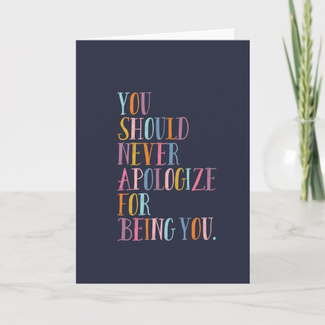 Inspirational Quote | Uplifting Positivity Saying Card (Front)