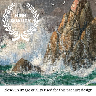 Inspirational Quote Vintage Art Seascape Desk Mat