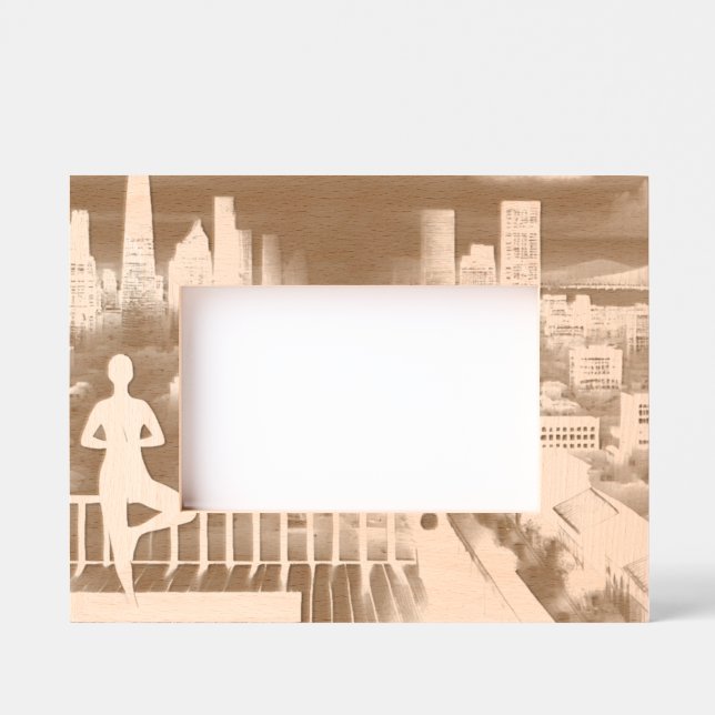 Inspirational Quote with Dynamic Artwork Etched Frames (Front)