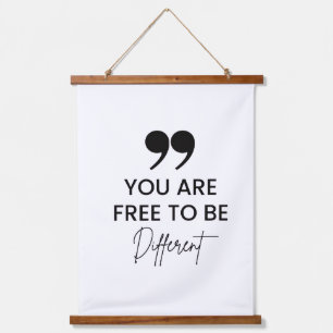 Inspirational Quote Wood Topped Wall Tapestry