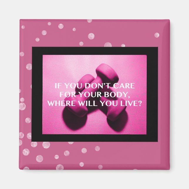 Inspirational Quote | Workout Motivation for Her Magnet (Front)