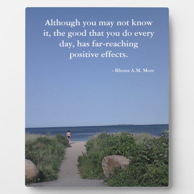 Inspirational Quotes 8 x 10 With Easel Plaque (Front)