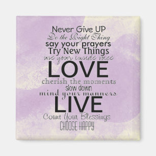 Inspirational Quotes and Sayings Magnet