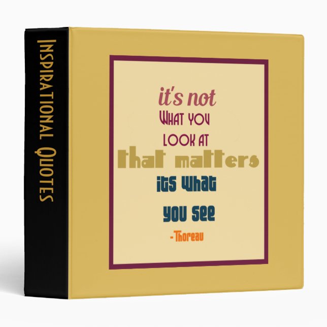 Inspirational Quotes Binder (Front/Spine)