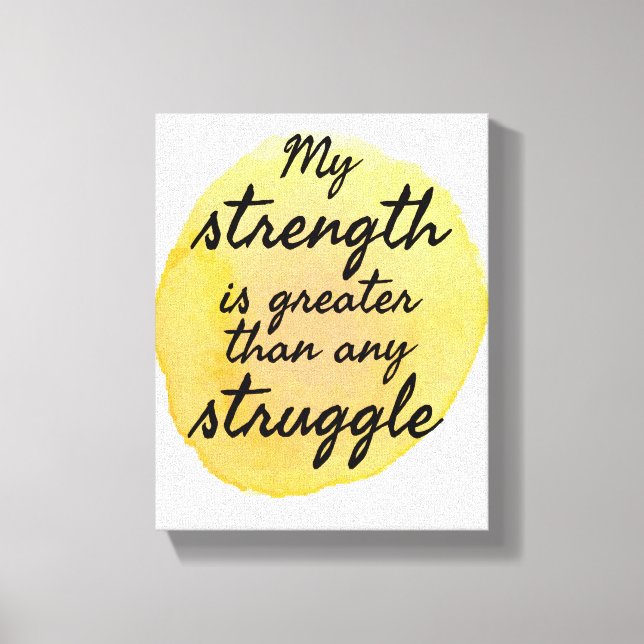 Inspirational quotes for self acceptance canvas print (Front)