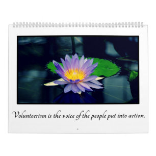 Inspirational Quotes for Volunteers Customizable Calendar