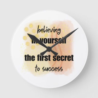 Inspirational Quotes Round Clock