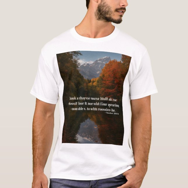 Inspirational Quotes T-Shirt Design: (Front)
