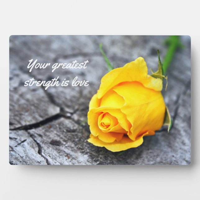 Inspirational Quotes Tabletop Plaque with Easel (Front)