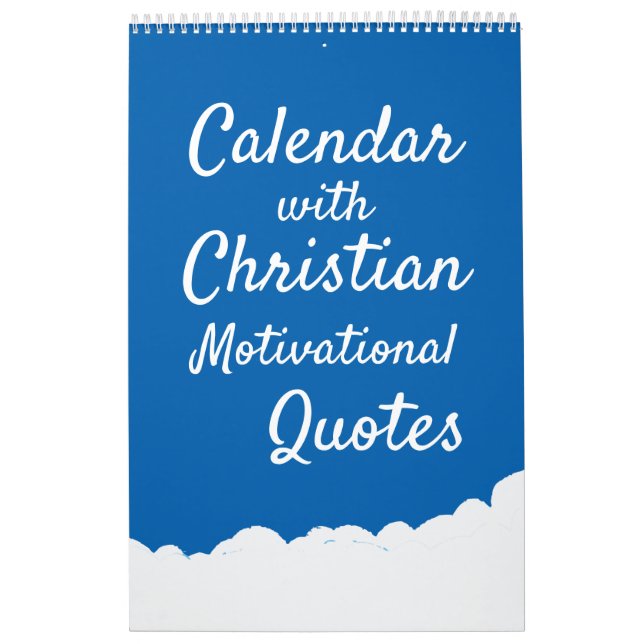 Inspirational Quotes | Typography 2026 Christian Calendar (Cover)