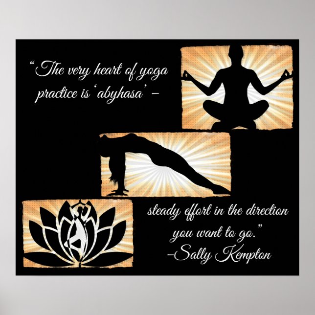 inspirational Quotes Yoga Meditation New Age Poste Poster (Front)