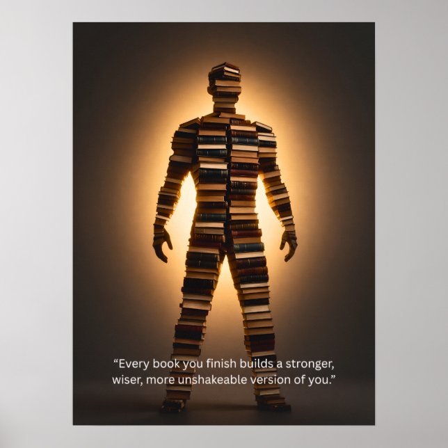 Inspirational Reading Quote Wall Art (Front)