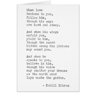 Inspirational Real Typewriter Quote -Kahlil Gibran