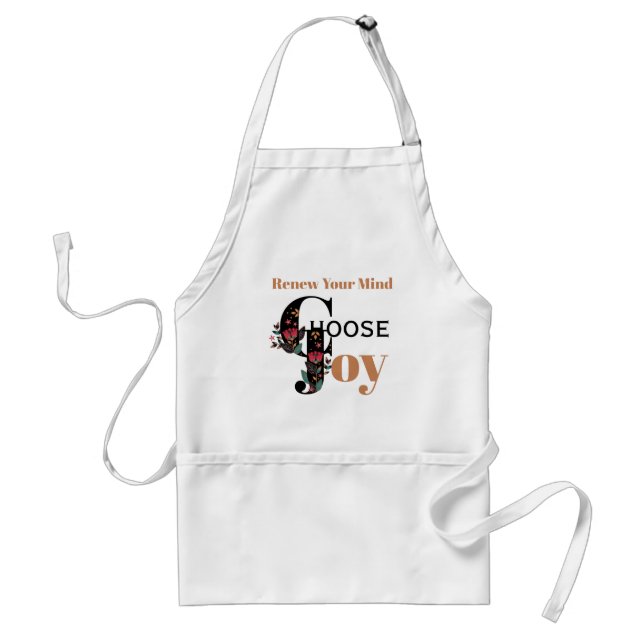 Inspirational Renew Your Mind Choose Joy Standard Apron (Front)