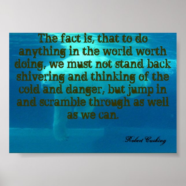 Inspirational Robert Cushing/ Polar Bear Poster (Front)