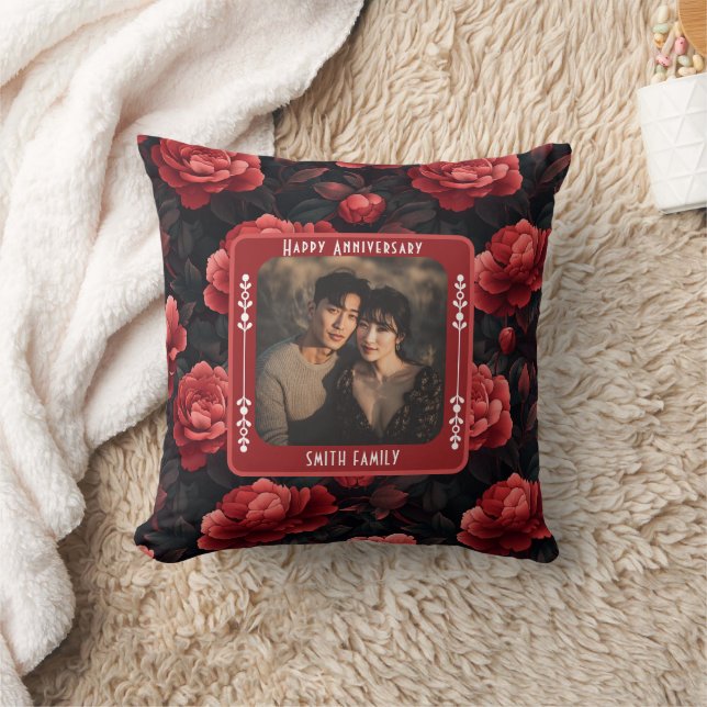 Inspirational Romantic Anniversary Throw Pillow (Blanket)