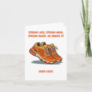 Inspirational Running Greeting Card with Sneakers