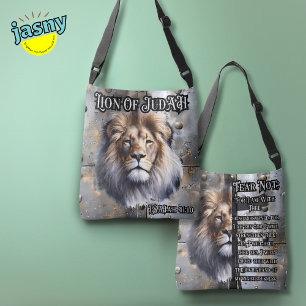 Inspirational Scripture Lion Of Judah Isaiah 41:10 Crossbody Bag