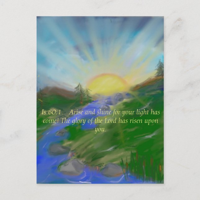 Inspirational scripture picture postcard (Front)