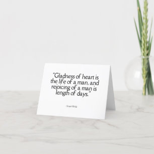 Inspirational Scripture Quote Greeting Card