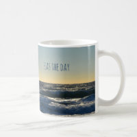 Inspirational "Seas the Day" Nautical Ocean 