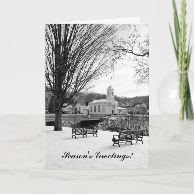 Inspirational Season's Greetings! Holiday Card (Front)