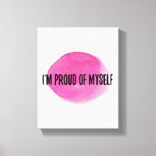 inspirational self acceptance quotes canvas print
