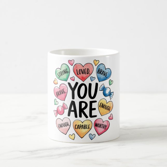 Inspirational Self Love Christian Quote Coffee Mug (Center)