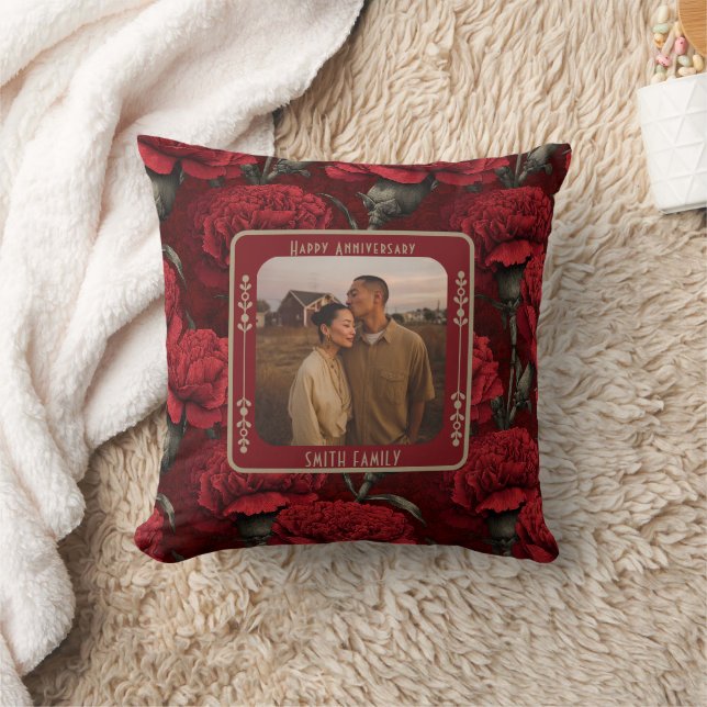 Inspirational Sentimental Anniversary Throw Pillow (Blanket)