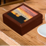 Inspirational Serenity Prayer Sunset Silhouette Gift Box<br><div class="desc">Store trinkets,  jewellery and other small keepsakes in this wooden gift box with ceramic tile featuring the photo image of a dramatic,  rural sunset and dark silhouettes along with the inspirational words of the Serenity Prayer. Select your gift box size and colour.</div>