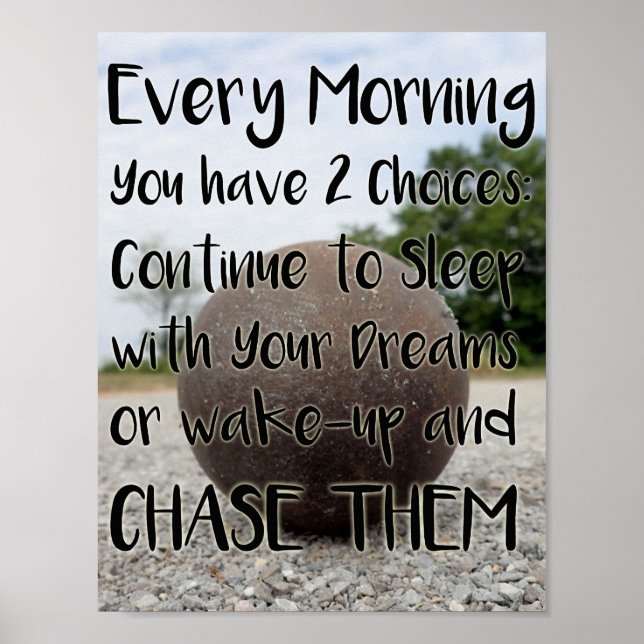 Inspirational Shot Put Throw Poster (Front)