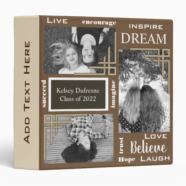 Inspirational Six Photo Binder (Front/Spine)