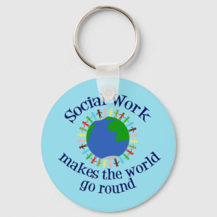 Inspirational Social Work Quote Keychain