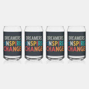"Inspirational Spectrum: Dreamers Inspire Change" Can Glass
