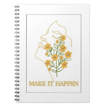 Inspirational spiral notebook