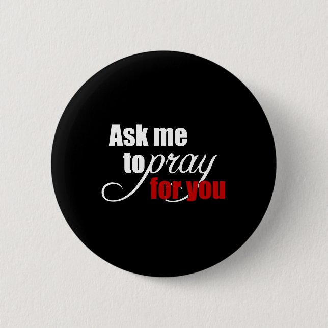 Inspirational Spiritual Christian Prayer Warrior 2 Inch Round Button (Front)