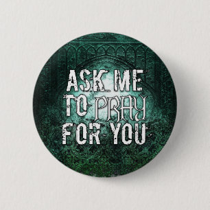 Inspirational Spiritual Christian Prayer Warrior 2 Inch Round Button