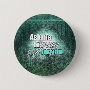 Inspirational Spiritual Christian Prayer Warrior 2 Inch Round Button