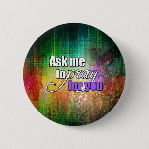 Inspirational Spiritual Christian Prayer Warrior 2 Inch Round Button