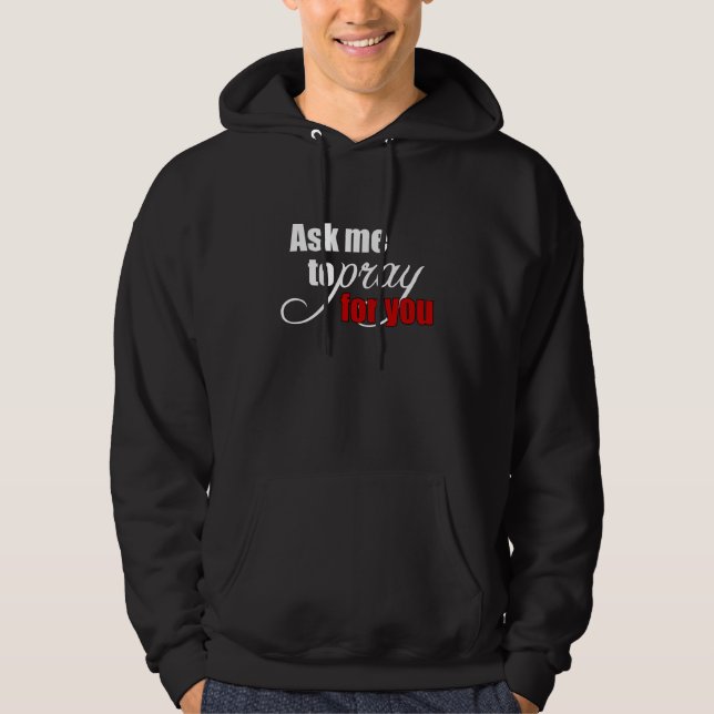Inspirational Spiritual Christian Prayer Warrior Hoodie (Front)