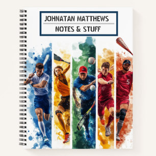 Inspirational sports themed Notebook