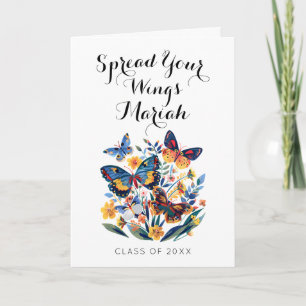 Inspirational Spread Your Wings Graduate Greeting  Card